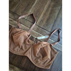 Skims Ultra Fine Mesh Underwire Bra In Sienna 36DDDD